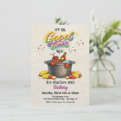 Mardi Gras rivierkreeft kookfeest bubbelbad verjaa Kaart (Staand voorkant)