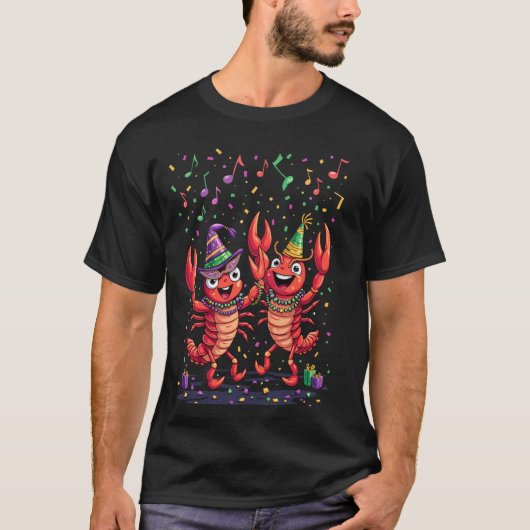 Mardi Gras Rivierkreeft T-shirt (Voorkant)