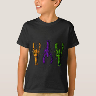 Mardi gras rivierkreeft vrolijk mardi gras 2025 bi t-shirt