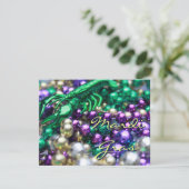 Mardi Gras Rivierkreeften Aangepaste Feest Uitnodi Kaart (Staand voorkant)
