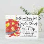 Mardi Gras Rivierkreeften Uitnodiging (Staand voorkant)