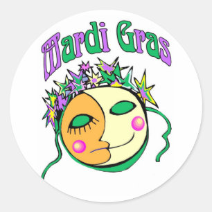 Mardi Gras Ronde Sticker