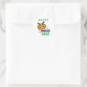Mardi Gras Ronde Sticker (Tas)
