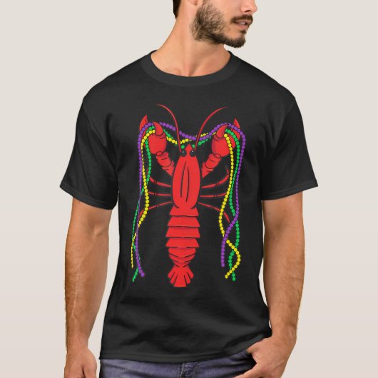 Mardi Gras Roodbaars Carnaval Rivierkreeften Vieri T-shirt (Voorkant)