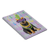 Mardi Gras Rottweiler Notitieboek (Rechterzijde)