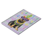 Mardi Gras Rottweiler Notitieboek (Linkerzijde)