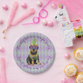 Mardi Gras Rottweiler Papieren Bordje (Feest)
