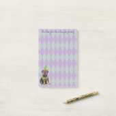 Mardi Gras Rottweiler Post-it® Notes (Op bureau)