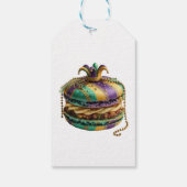 Mardi Gras Royal Macaron Cadeaulabel (Achterkant)