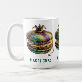 Mardi Gras Royal Macaron Koffiemok