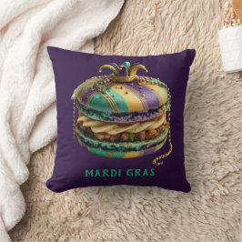 Mardi Gras Royal Macaron Kussen