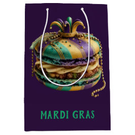 Mardi Gras Royal Macaron Medium Cadeauzakje