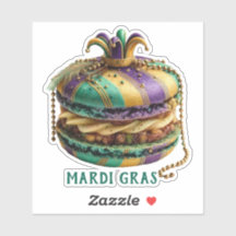 Mardi Gras Royal Macaron