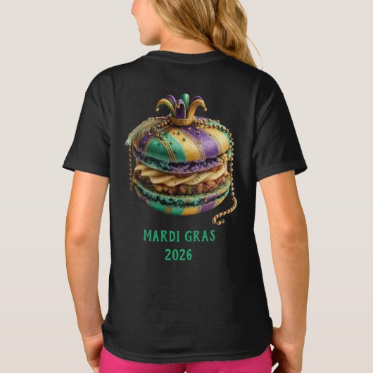 Mardi Gras Royal Macaron T-shirt (Achterkant)