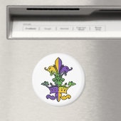 Mardi Gras Royalty Magneet (Insitu (Vaatwasser))