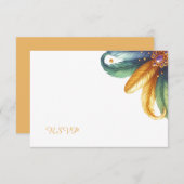 Mardi Gras RSVP-kaart Notitiekaartje (Voorkant / Achterkant)