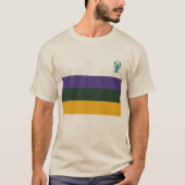 Mardi Gras Rugby Shirt – Classic gestreept lang (Voorkant)