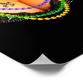 Mardi Gras S And Beads Fat Tuesday Carnival Festiv Poster (Hoek)