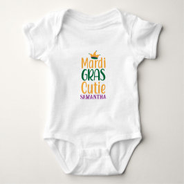 Mardi Gras Schatje Persoonlijk Baby Body'tje Romper