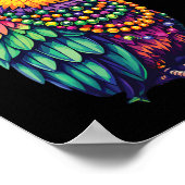 Mardi Gras Schattige Parrot Mask Kostuum Outfit Vr Poster (Hoek)