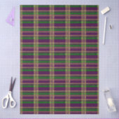 Mardi Gras Schotse ruit Tissuepapier (Craft)