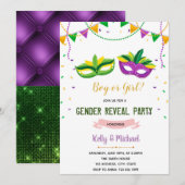 Mardi gras seks onthult uitnodiging tot douche (Voorkant / Achterkant)