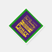 Mardi Gras Servet (Hoek)