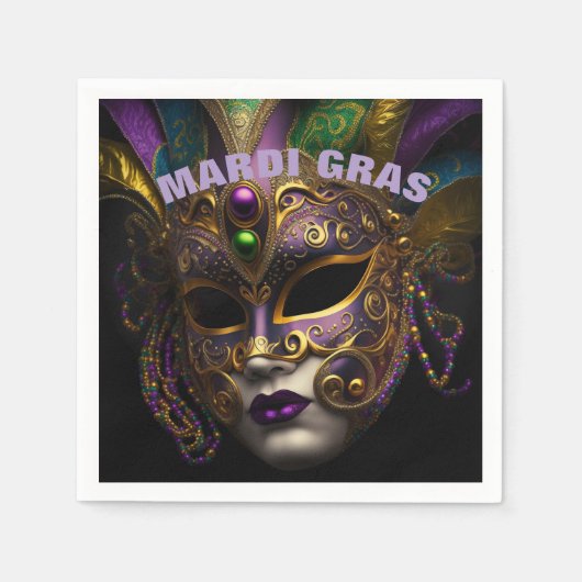 Mardi Gras Servet (Voorkant)