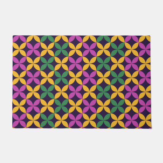 Mardi Gras Seven Circles Deurmat (Voorkant)