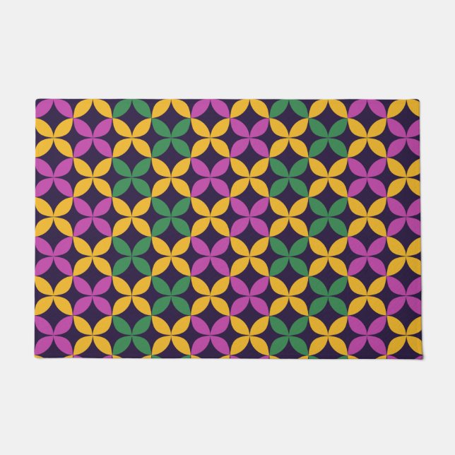 Mardi Gras Seven Circles Deurmat (Voorkant)