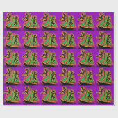 Mardi Gras Ship of Fools Cadeaupapier (Vlak)