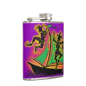 Mardi Gras Ship of Fools Heupfles (Rechts)