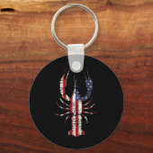 Mardi Gras Shirt Fleur De Lis Crawfish Shirt Ameri Sleutelhanger (Voorkant)