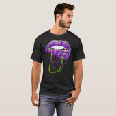 Mardi Gras Shirt voor dames Lips Koningin Carnival (Voorkant volledig)