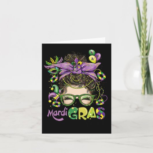 Mardi Gras Shirt Vrouwen Kaart (Voorkant)