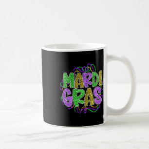 Mardi Gras-shirts voor vrouwen luipaardpatroon gra Koffiemok