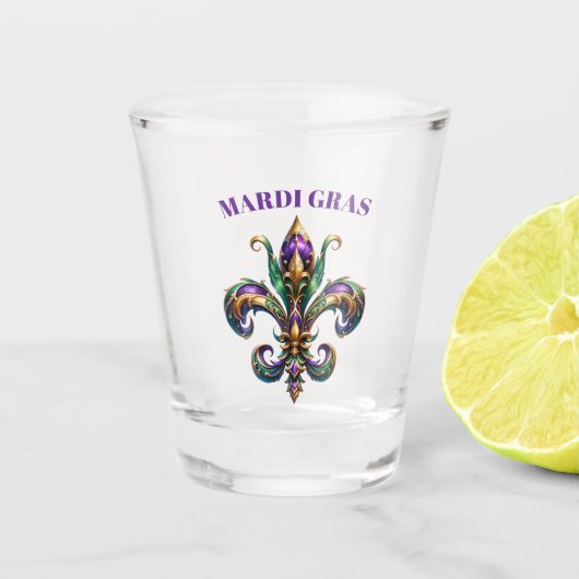 Mardi Gras Shot Glas (Voorkant)