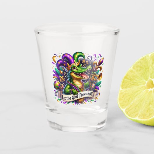 Mardi Gras Shot Glas (Voorkant)