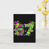 Mardi Gras Six Seven 6 7 Matching Costume Couple M Kaart (Gele Bloem)