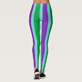 Mardi Gras Skinny Stripes Leggings Pants (Achterkant)