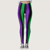 Mardi Gras Skinny Stripes Leggings Pants (Voorkant)