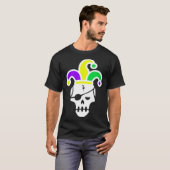 Mardi Gras Skull Jester Hat Carnival Mexican Parad T-shirt (Voorkant volledig)