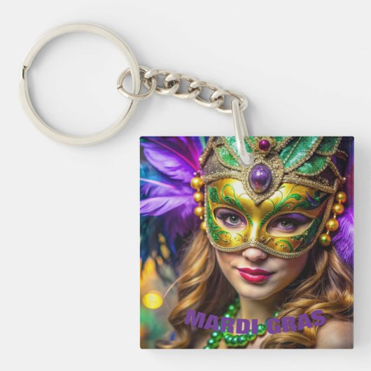 Mardi Gras Sleutelhanger (voorkant)