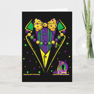 Mardi Gras Smoking Vest Feestpak Carnaval Optocht Kaart