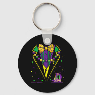 Mardi Gras Smoking Vest Feestpak Carnaval Optocht Sleutelhanger