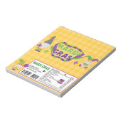 Mardi Gras Snoep Bar Wrapper Party Favors Notitieblok (Linkerzijde)