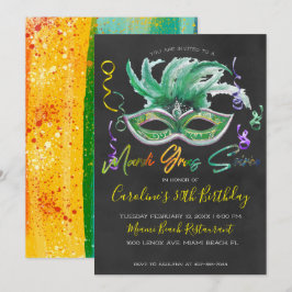 Mardi Gras Soiree | 30e verjaardag Kaart