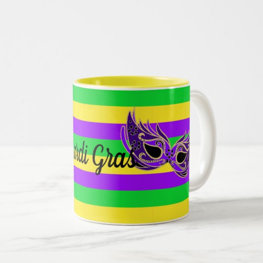 Mardi Gras Souvenir Coffee Mok Tea Cup (Voorkant rechts)