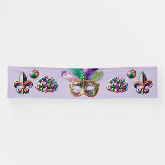 Mardi Gras-spandoek Spandoek (Horizontaal)
