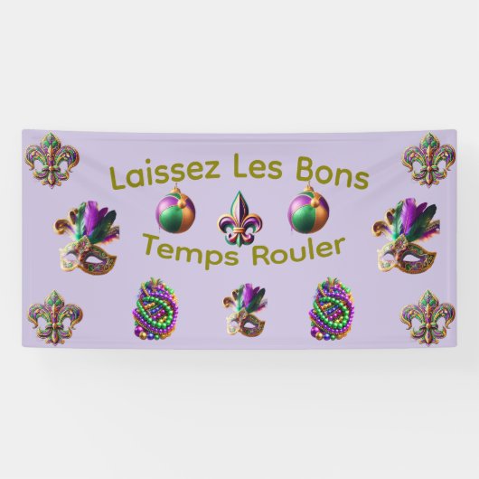 Mardi Gras-spandoek Spandoek (Horizontaal)